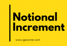 Eligible for Notional Increment for Pensioners