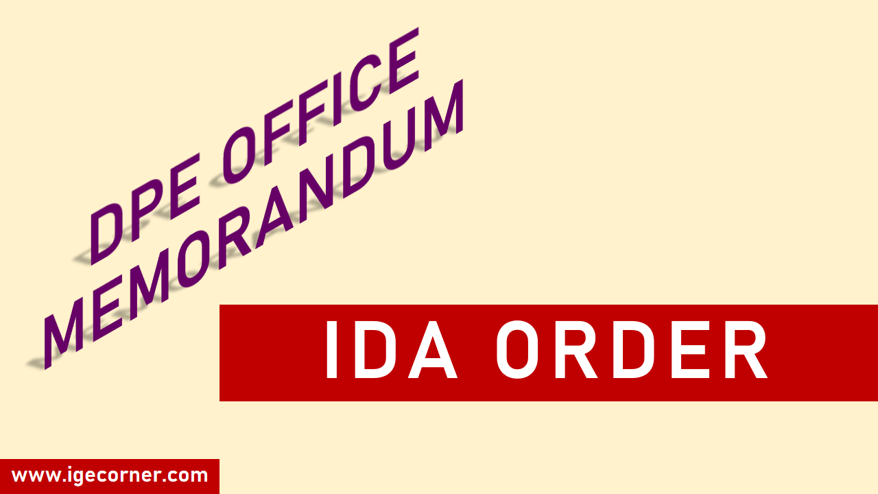 IDA from Apr 2023 for 1997 Pay Scales CPSE Employees DPE ORDER