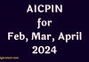 AICPIN for Feb