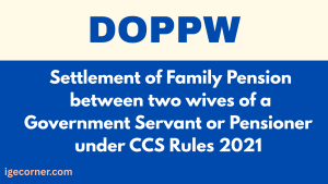 Family Pension between two wives
