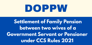 Family Pension between two wives