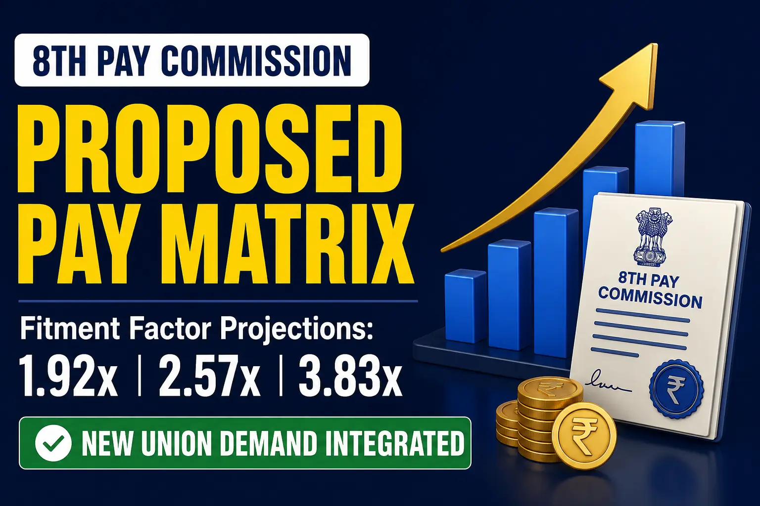 Proposed 8th Pay Commission Pay Matrix Table: Expected Basic Pay Scale ...